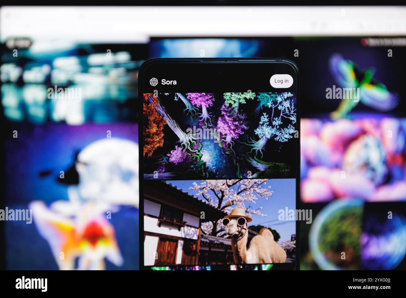 Sora OpenAI text to video generative AI model Stock Photo