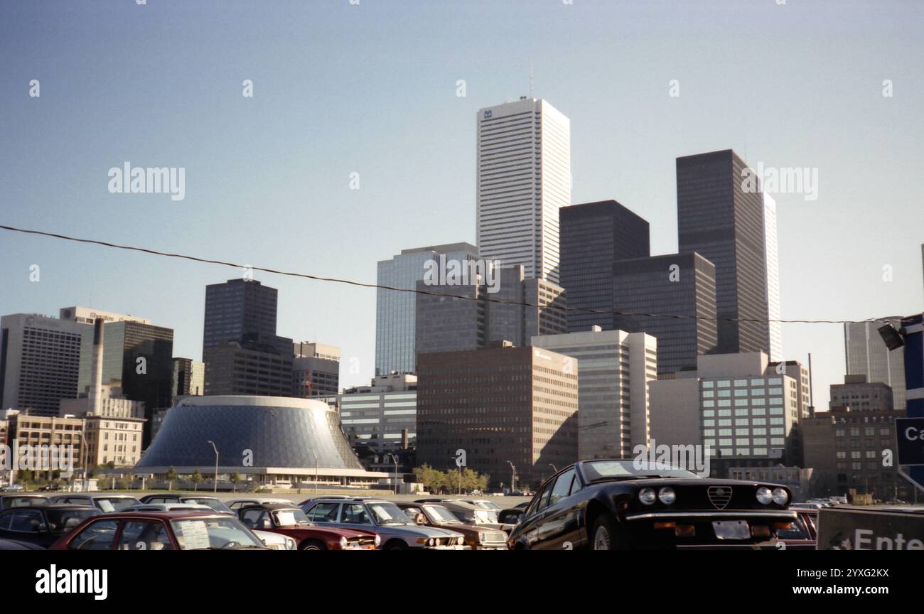 Vintage photo of Toronto City in Canada - September 1982 Stock Photo