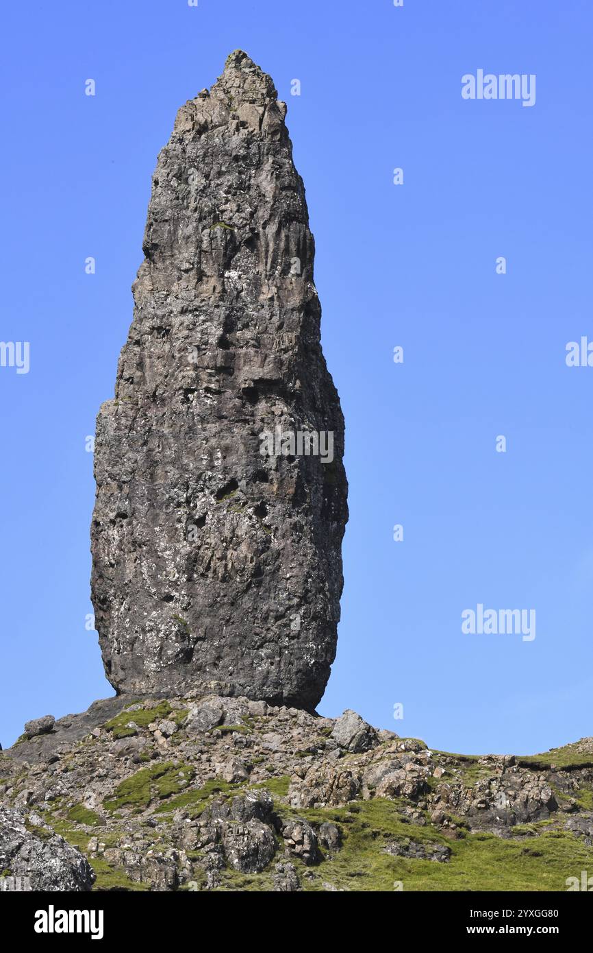 The Storr, the pointed rock on the Isle of Skye, Hebrides, UK Stock ...