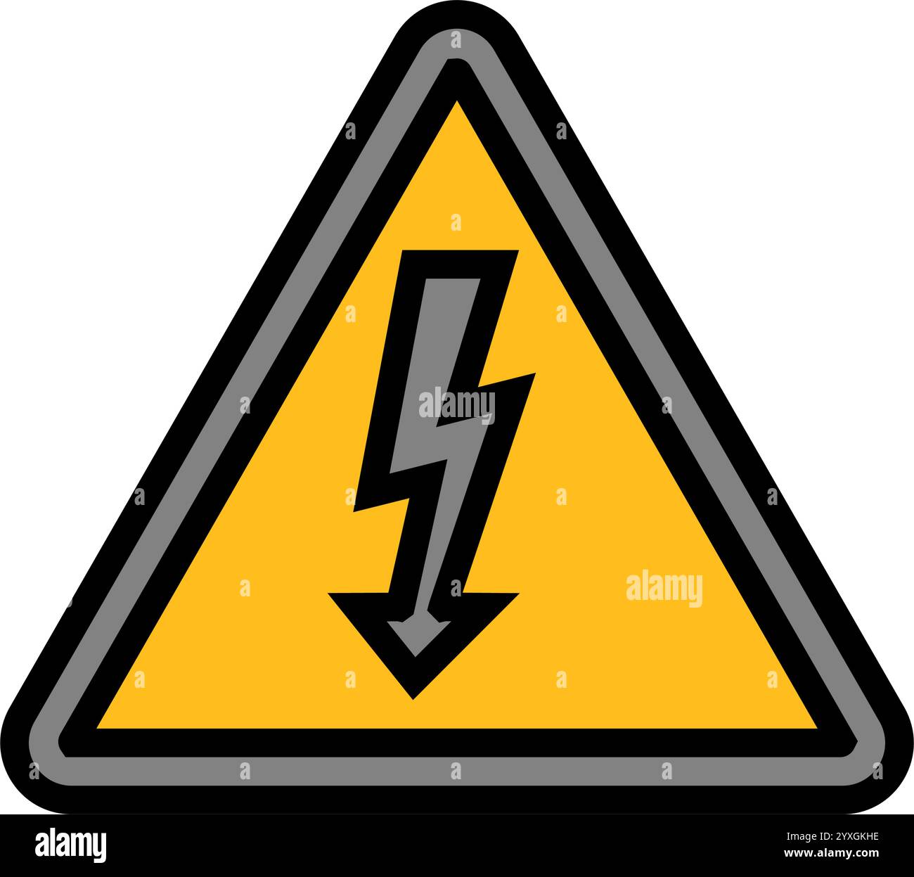 electrical safety injury prevention color icon vector illustration ...