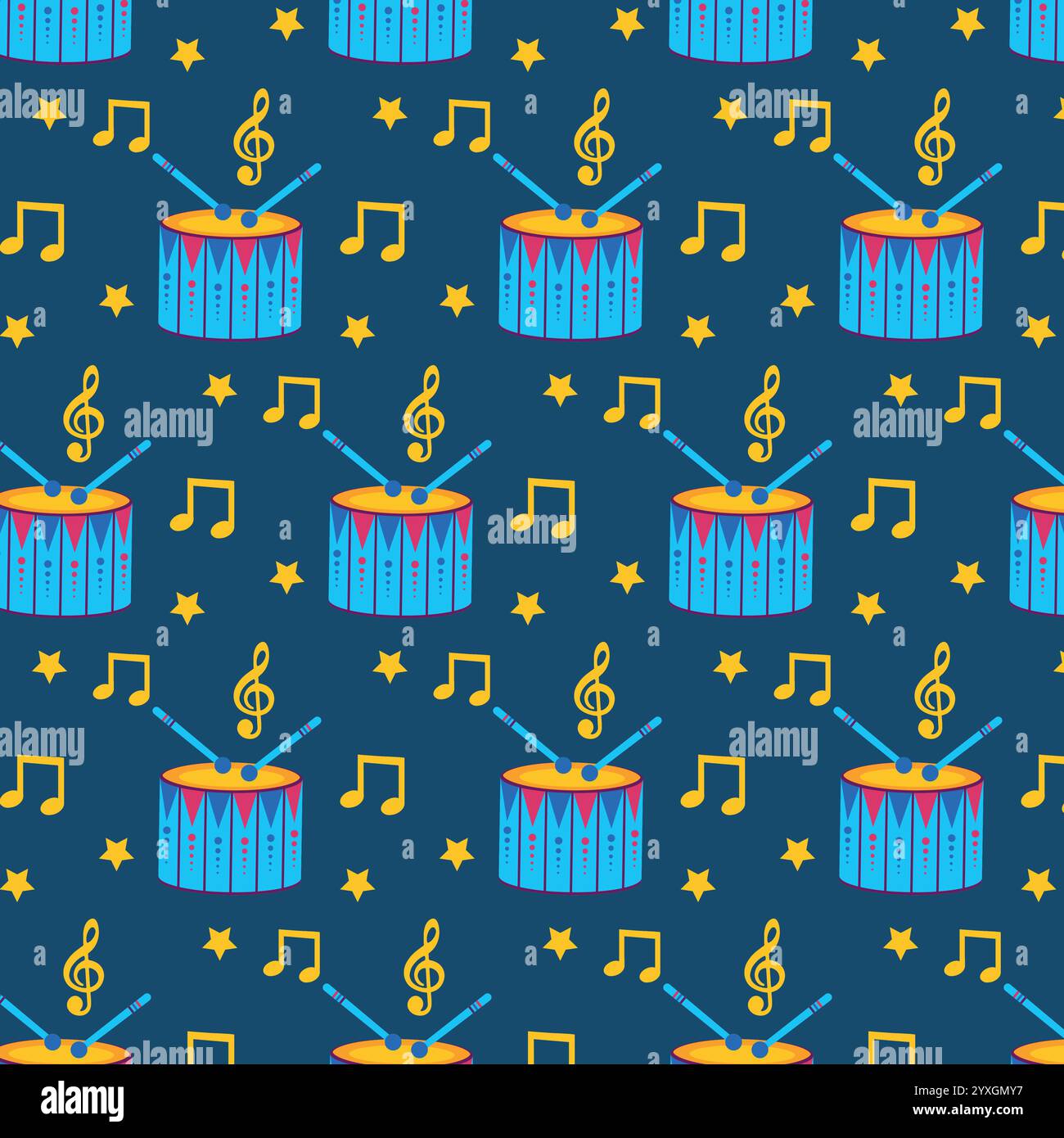 Repeated Pattern Using Instruments Music repeating pattern hi-res stock photography and images - Alamy