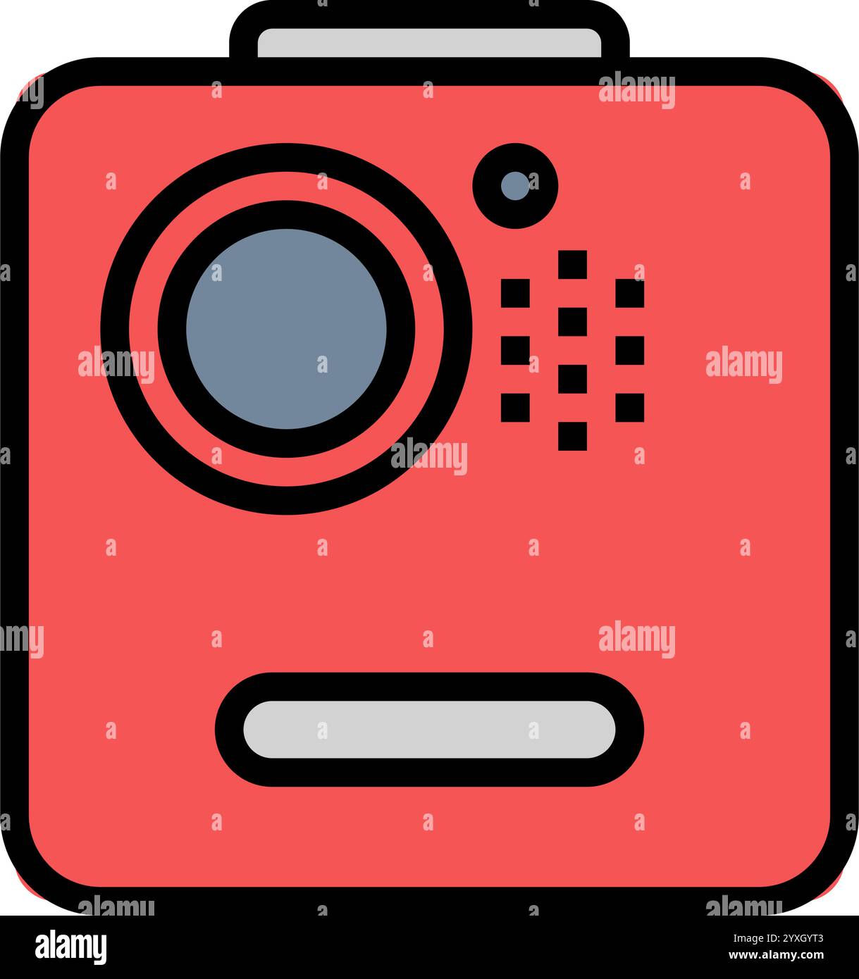 wearable camera wearable color icon vector illustration Stock Vector ...