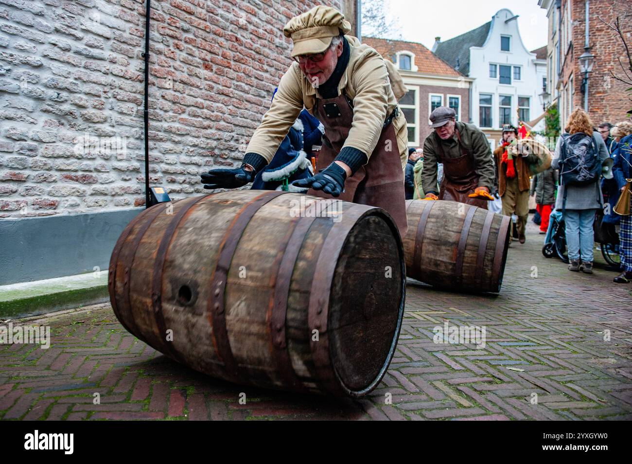 December 14th, Deventer. Each year, around this date, the 19th-century world of the English writer Charles Dickens relives in the beautiful Dutch city of Deventer—more than 950 characters from the famous books of Dickens back to life. Stock Photo