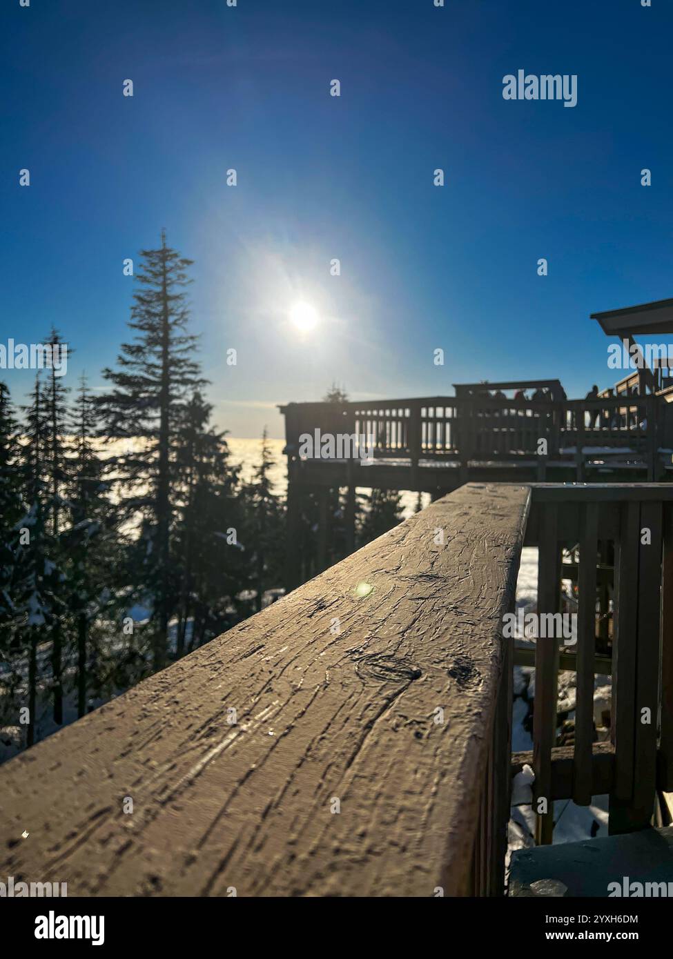 Observation Platform Railing Observation deck against sun hi-res stock photography and images - Alamy