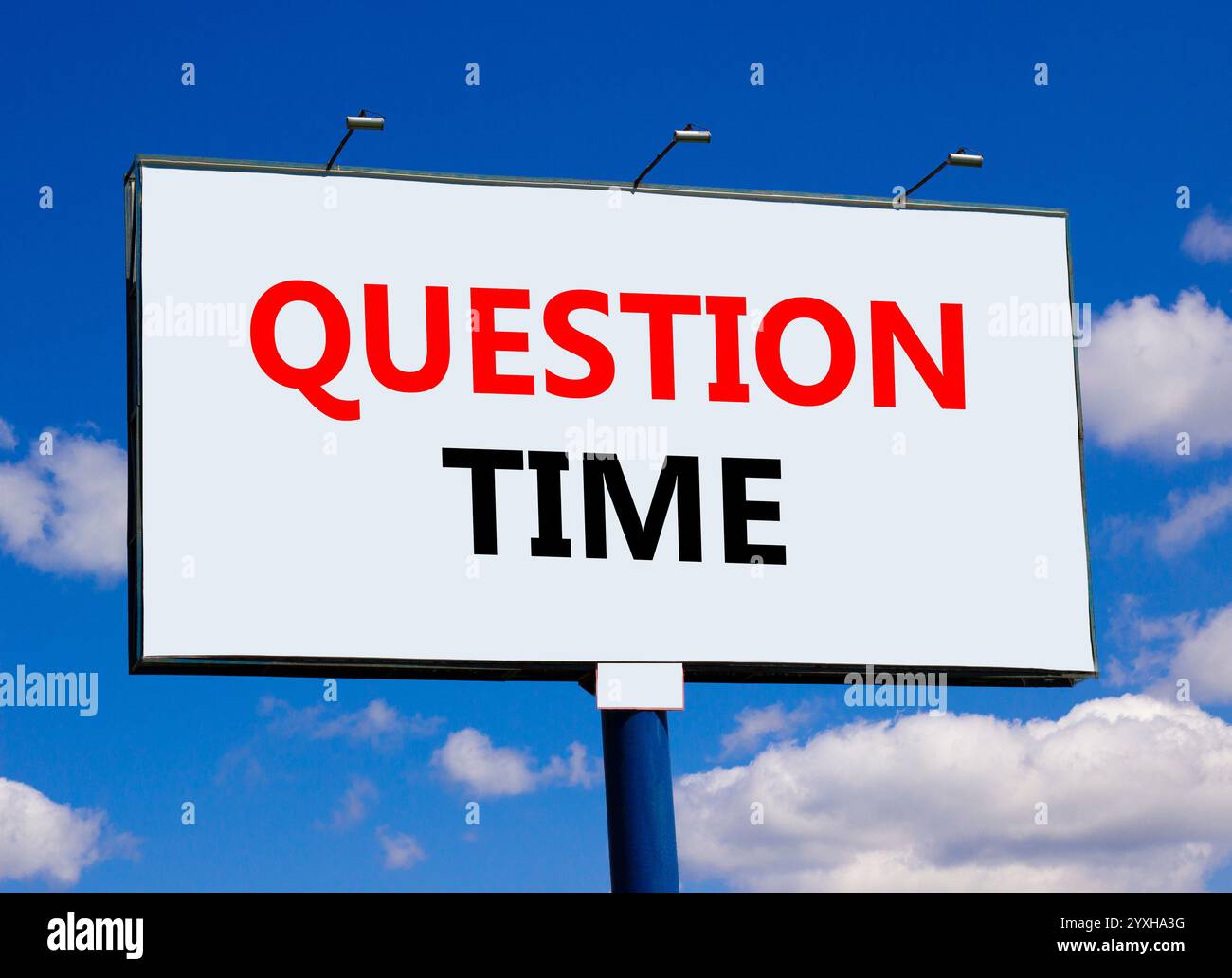 Question time symbol. Concept words Question time on beautiful big ...