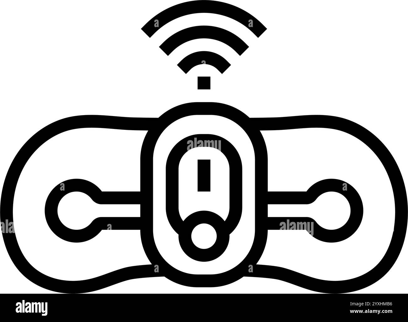 wearable ecg line icon vector illustration Stock Vector Image & Art - Alamy