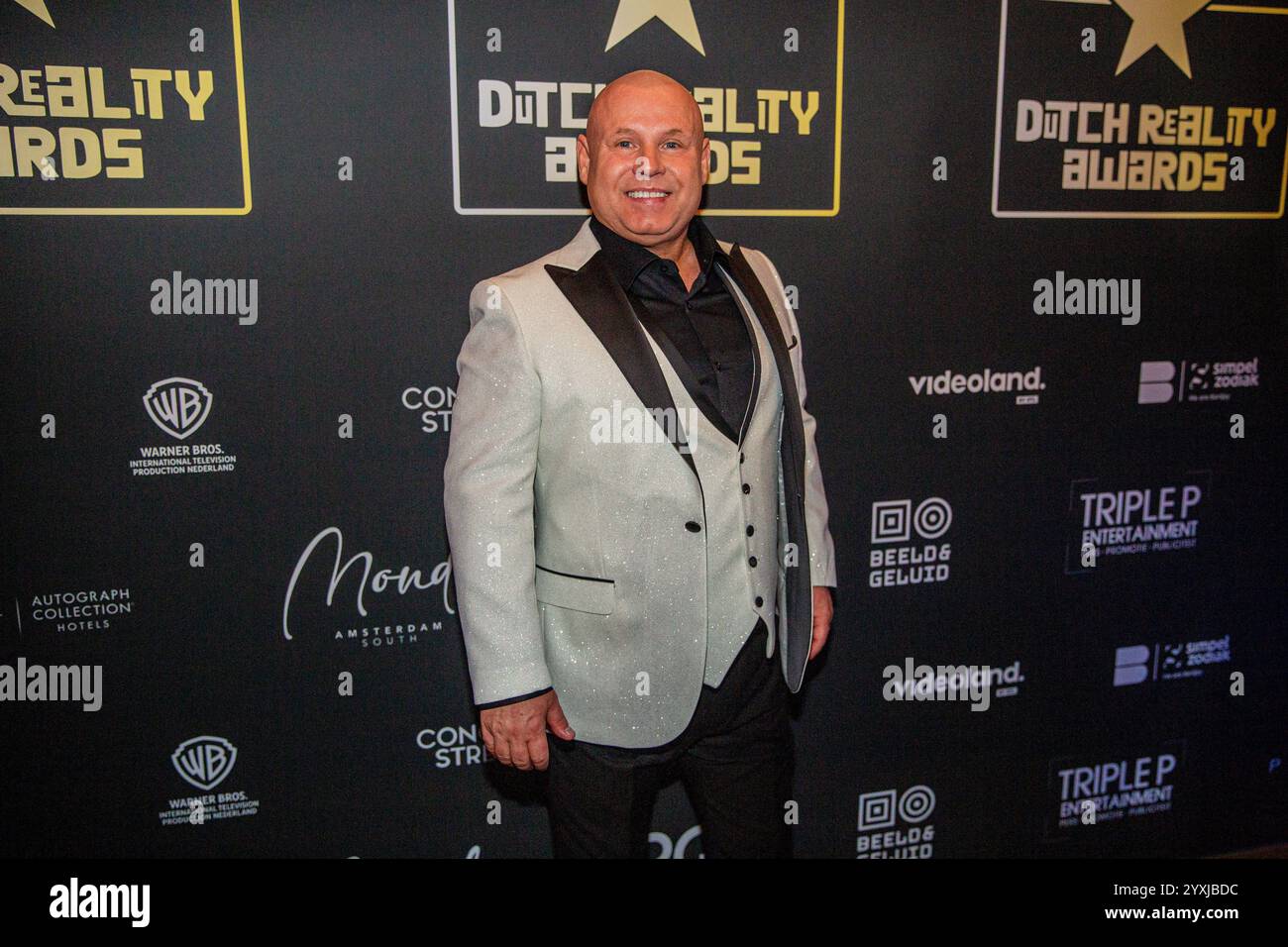 AMSTERDAM - Antonio Holsken prior to the presentation of the Dutch Reality Awards 2024. The awards are for reality programs on Dutch television. ANP WESLEY DE WIT netherlands out - belgium out Stock Photo