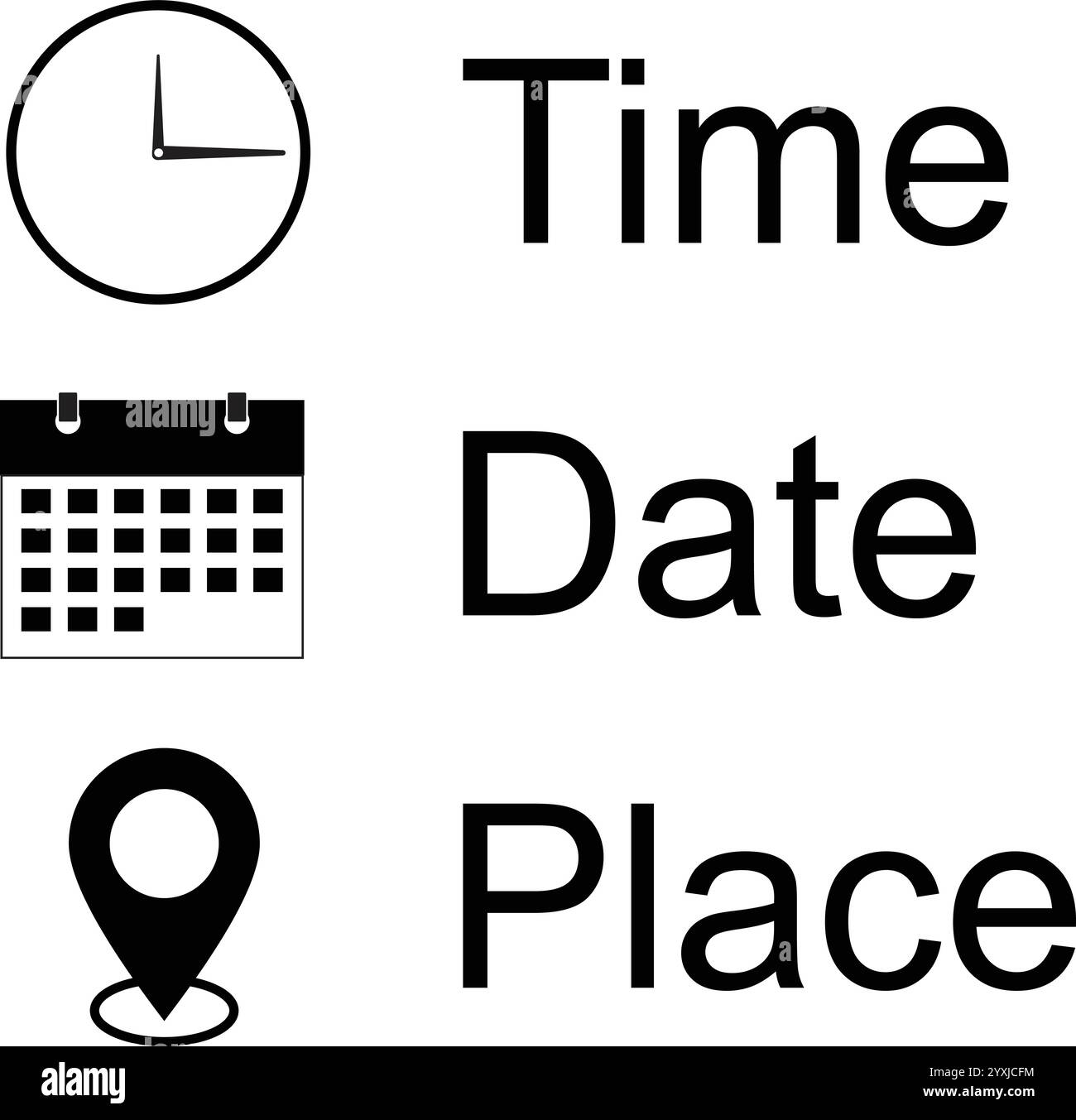 Venue details format venue template address details template date