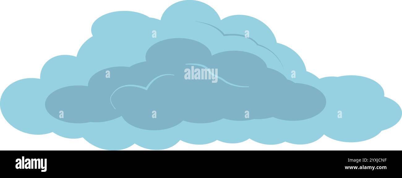 cloud icon, rain cloud raindrops, Cloud rain symbol, Blue sky with cloud Stock Vector