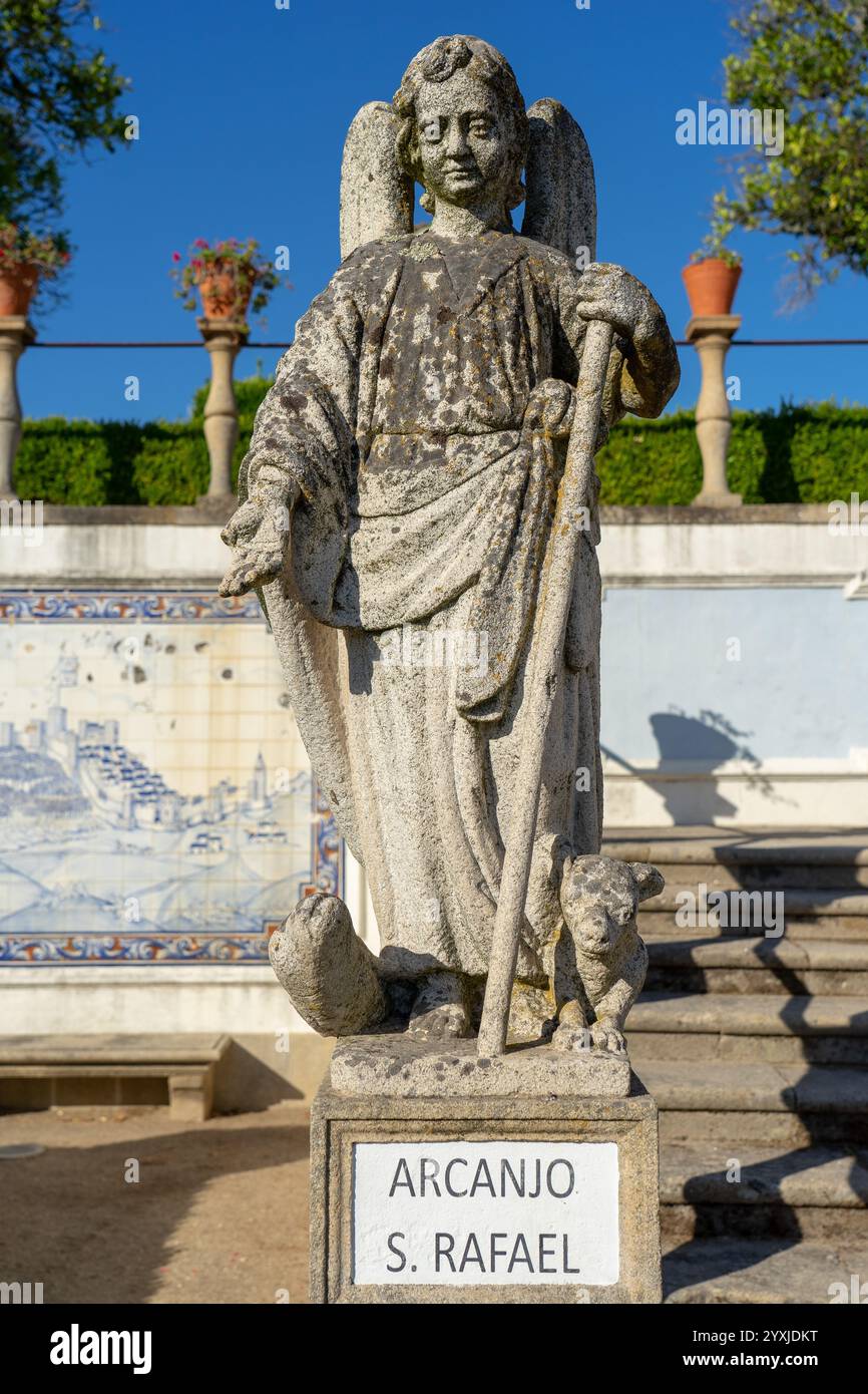 So Rafael Stone statue depicting the archangel São Rafael belonging to the ...