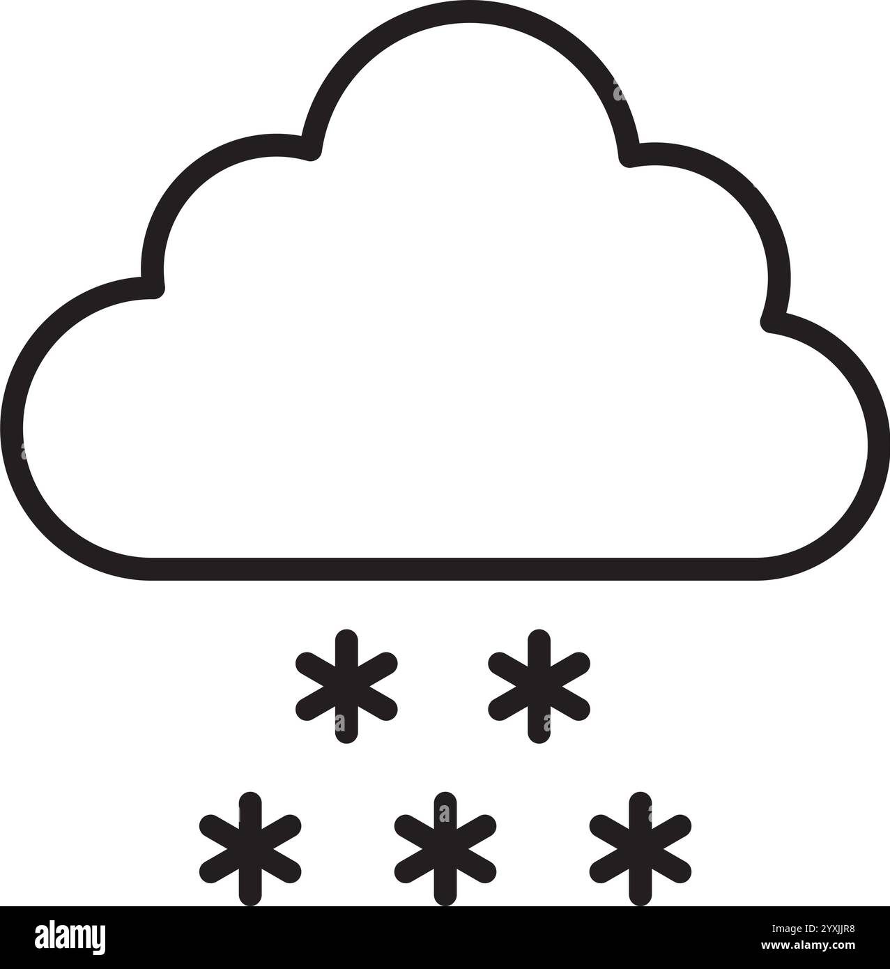 cloud weather linear icon Stock Vector Image & Art - Alamy