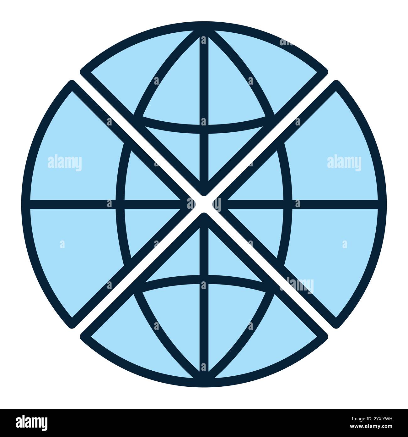 Global Multipolarity vector Globe concept blue icon or sign Stock Vector