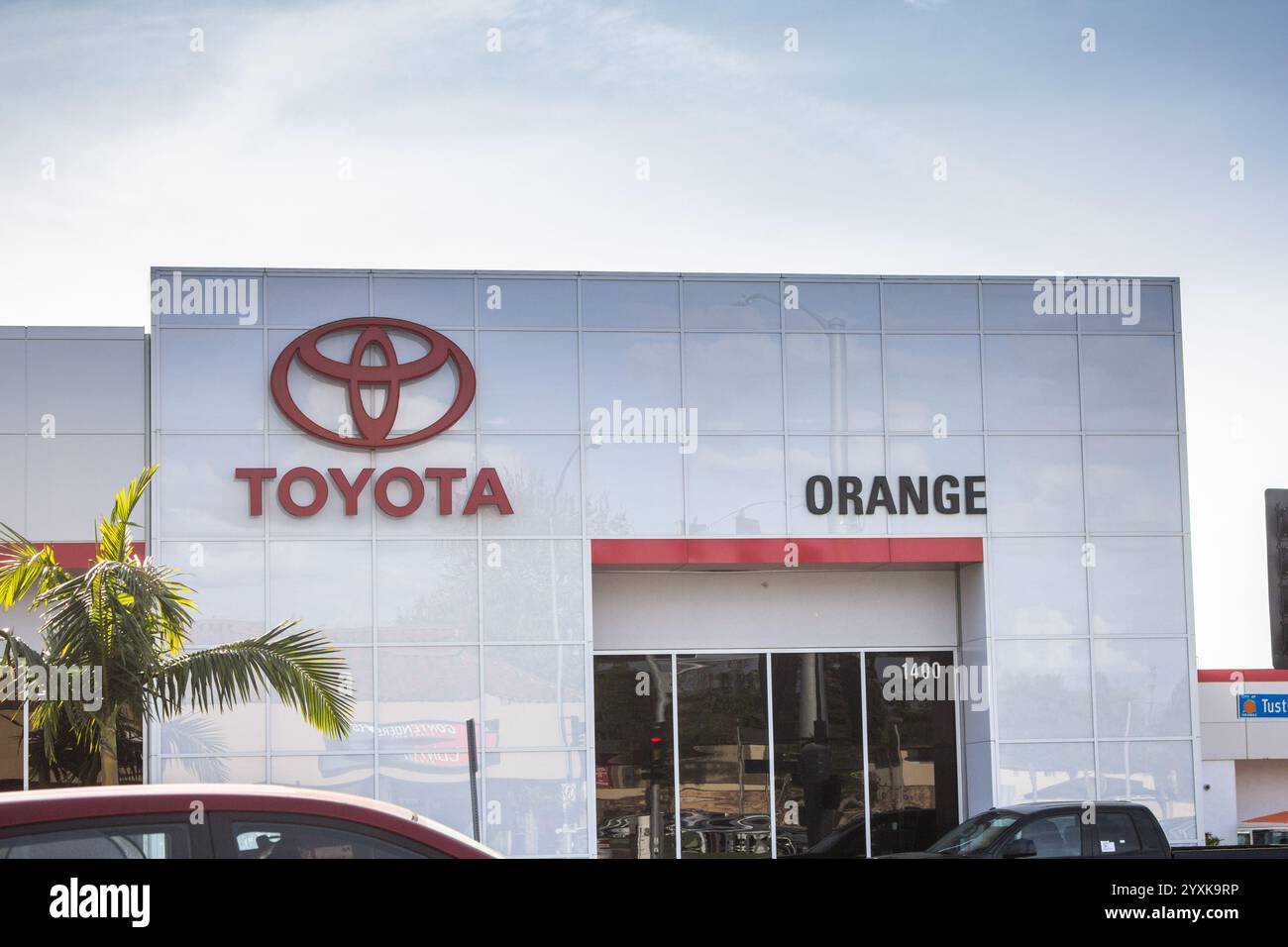 Orange, California, United States - 04-03-2019: A view of a store front ...