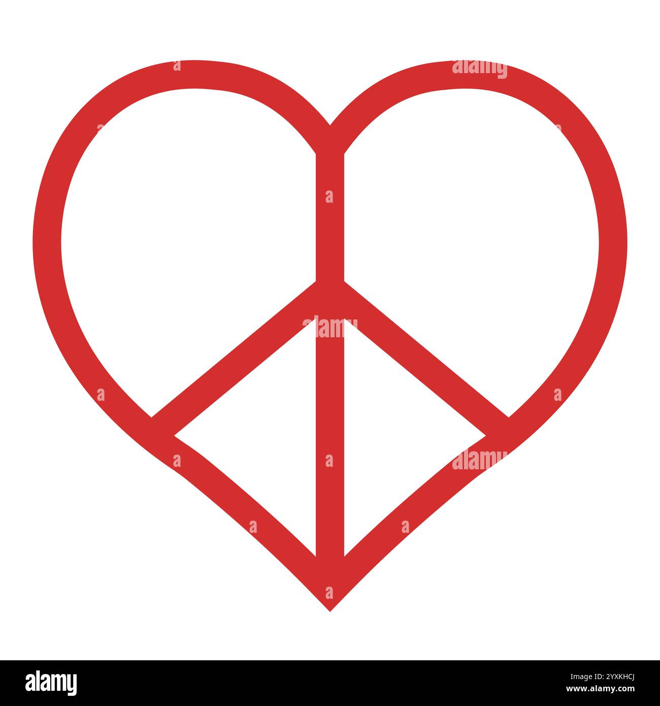 Heart with peace symbol sign hippie pacifist anti war nonviolence Heart with peace symbol sign hippie pacifist anti war nonviolence