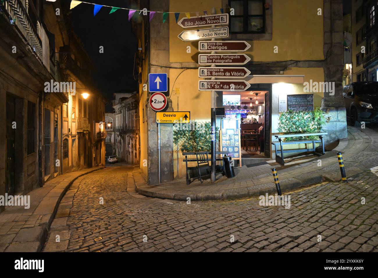 Porto at night. Portugal. Stock Photo