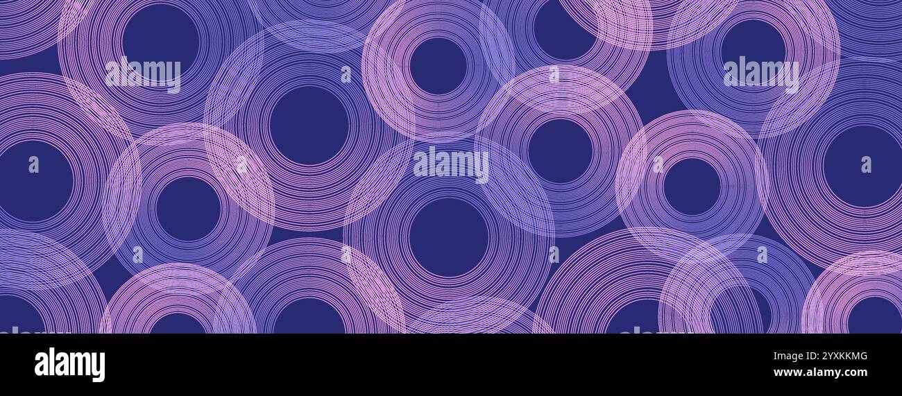 Trendy geometric purple background with abstract circles shapes. Banner ...