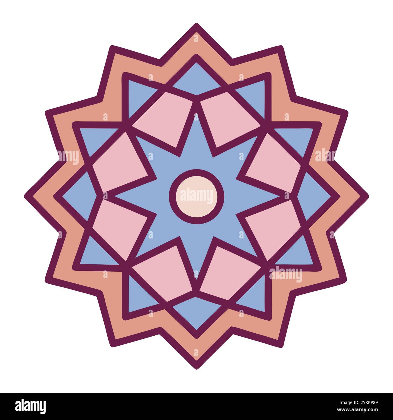 Beautiful Islamic Geometric Pattern - Elegant Arabic Star Design for ...