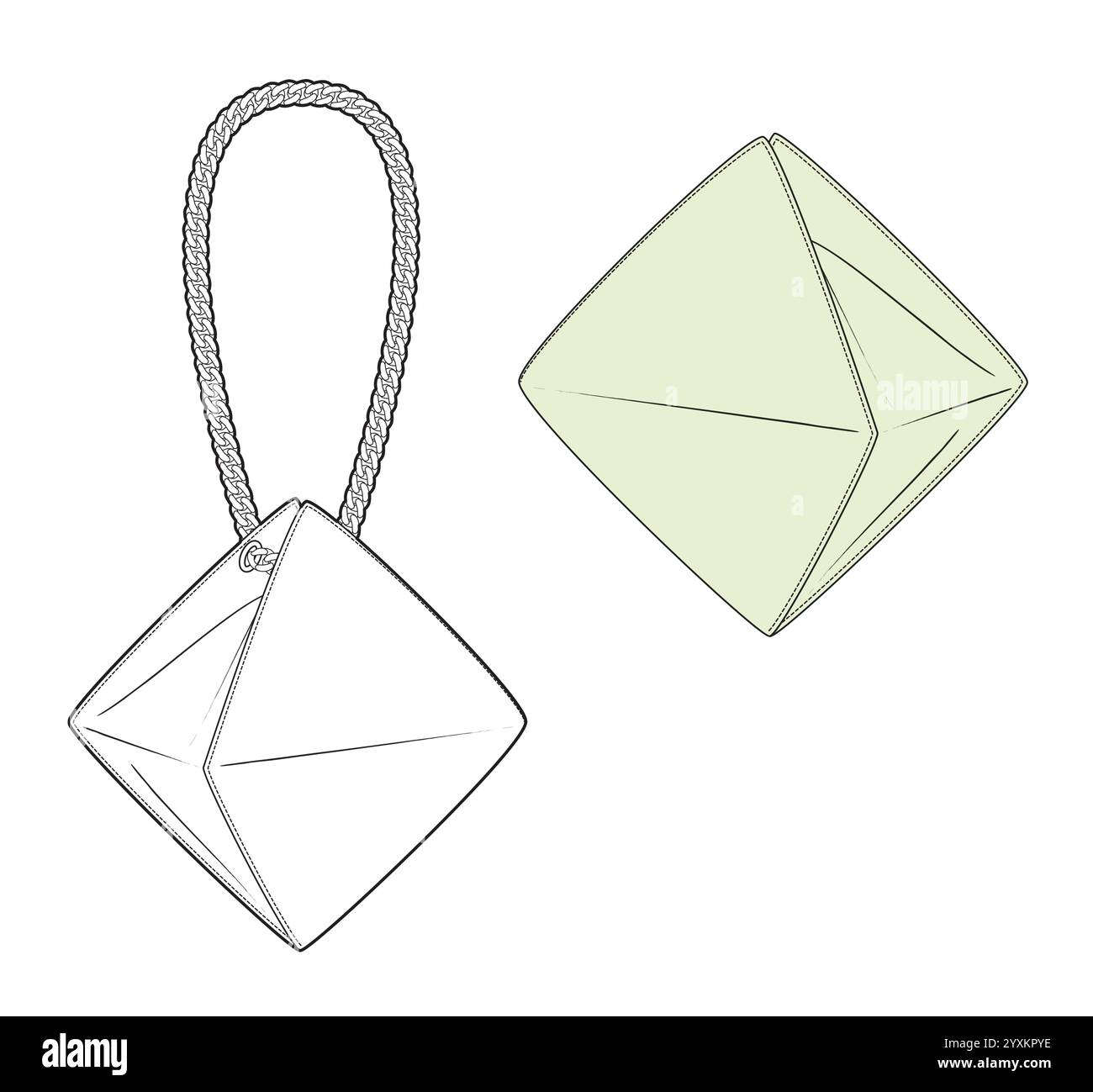 Mini bag illustration Stock Vector Images Alamy