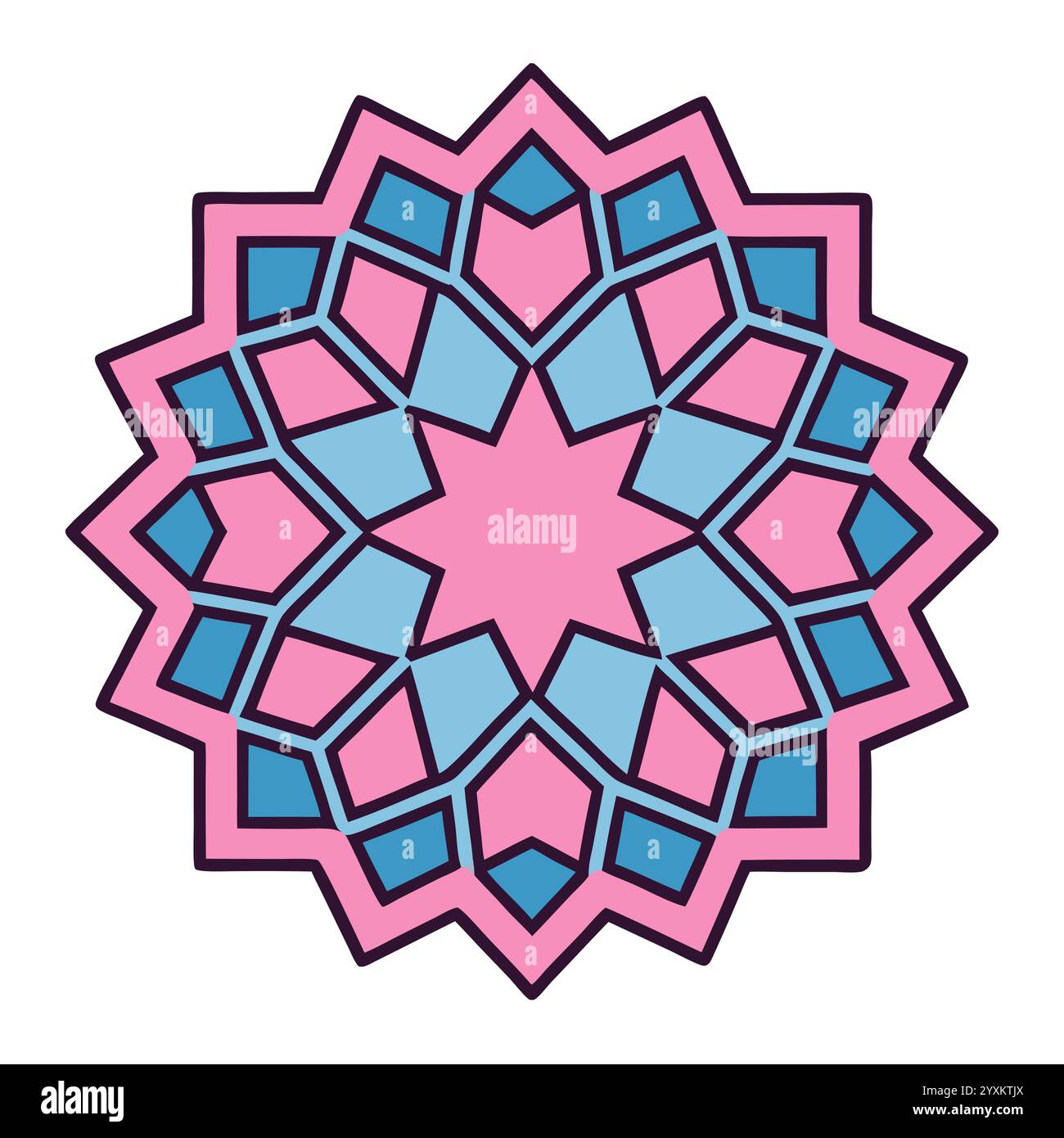 Beautiful Islamic Geometric Pattern - Elegant Arabic Star Design for ...