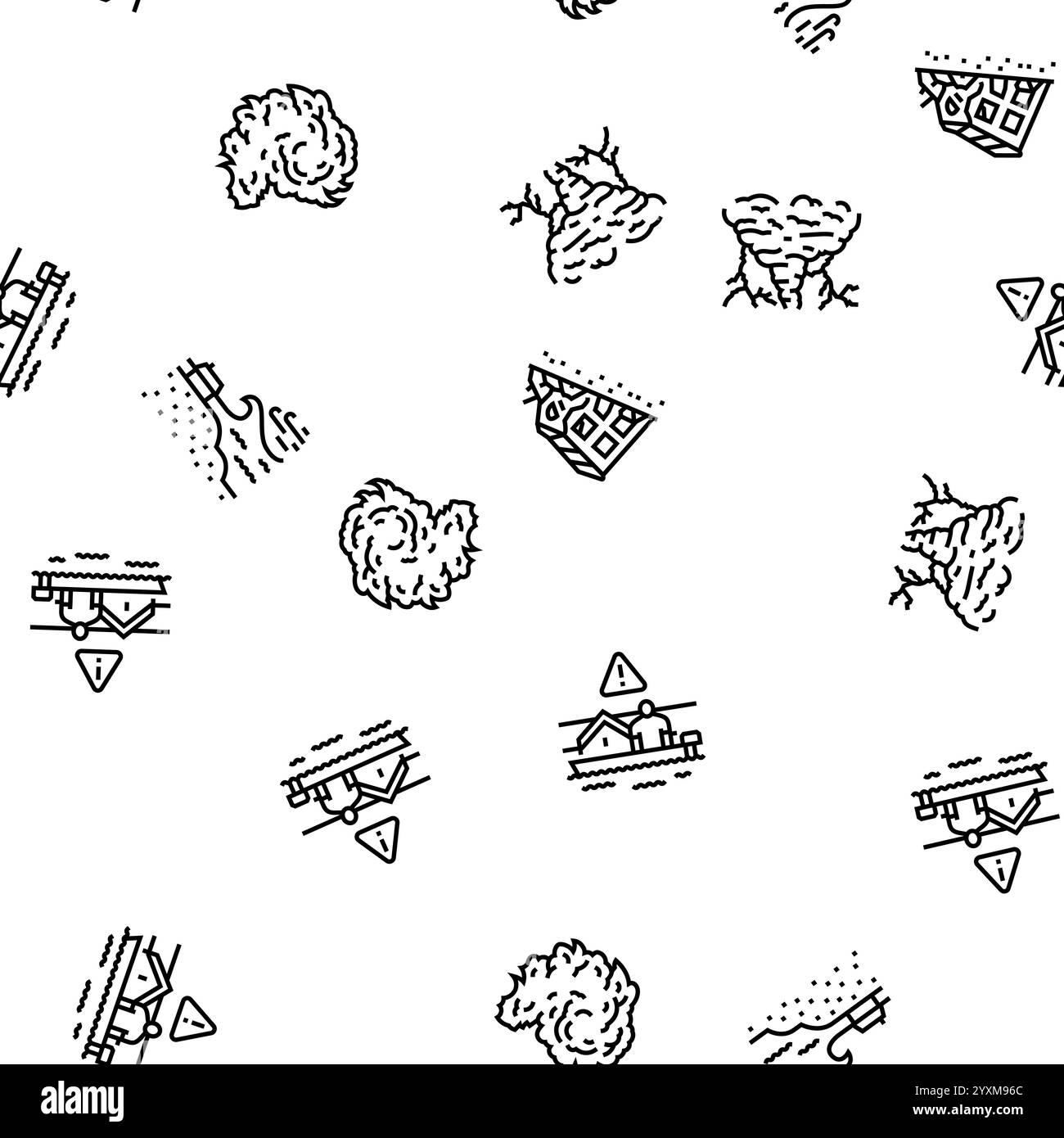 hurricane cyclone storm wind seamless pattern vector Stock Vector Image ...