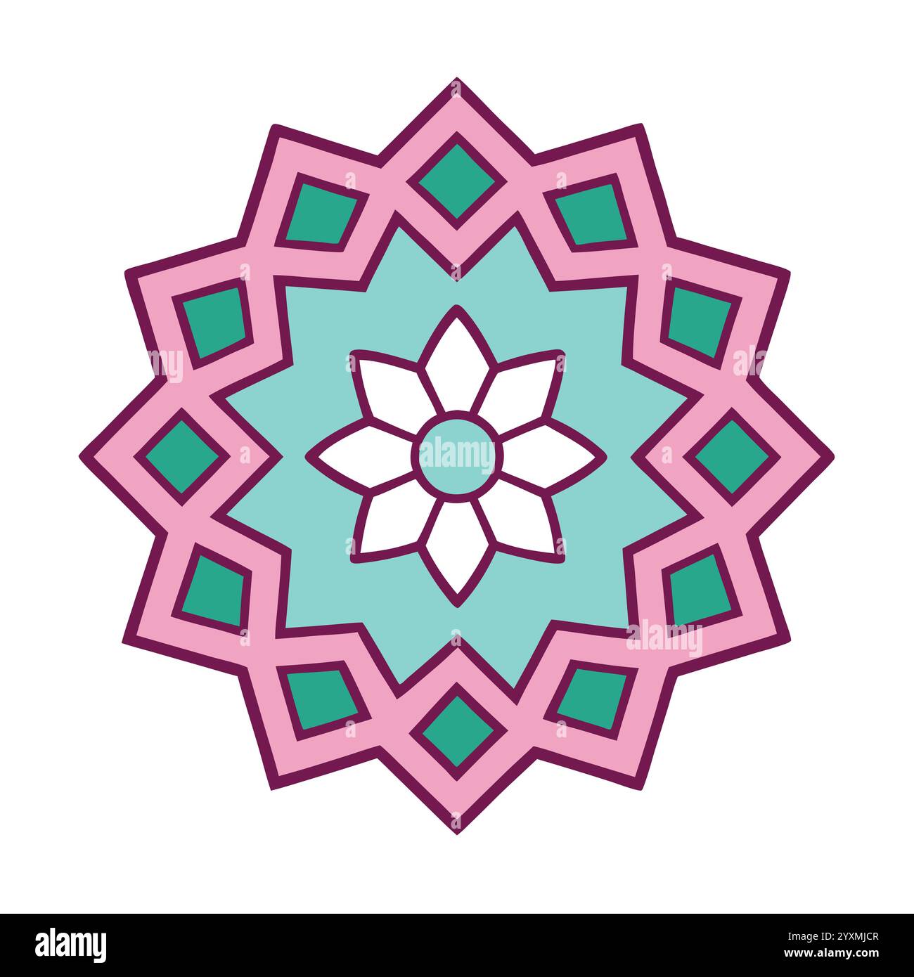 Beautiful Islamic Geometric Pattern - Elegant Arabic Star Design for ...