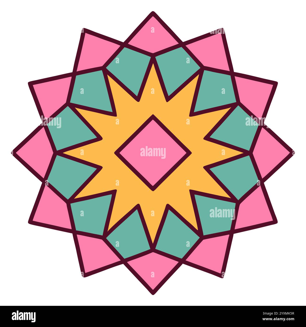 Beautiful Islamic Geometric Pattern - Elegant Arabic Star Design for ...