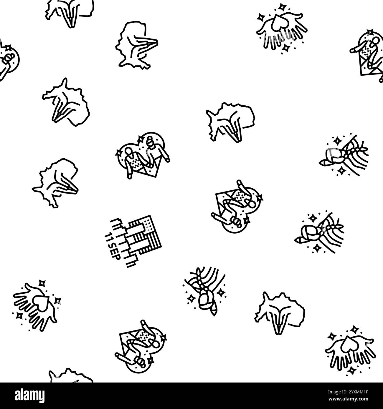 American flag vector illustrations Black and White Stock Photos ...