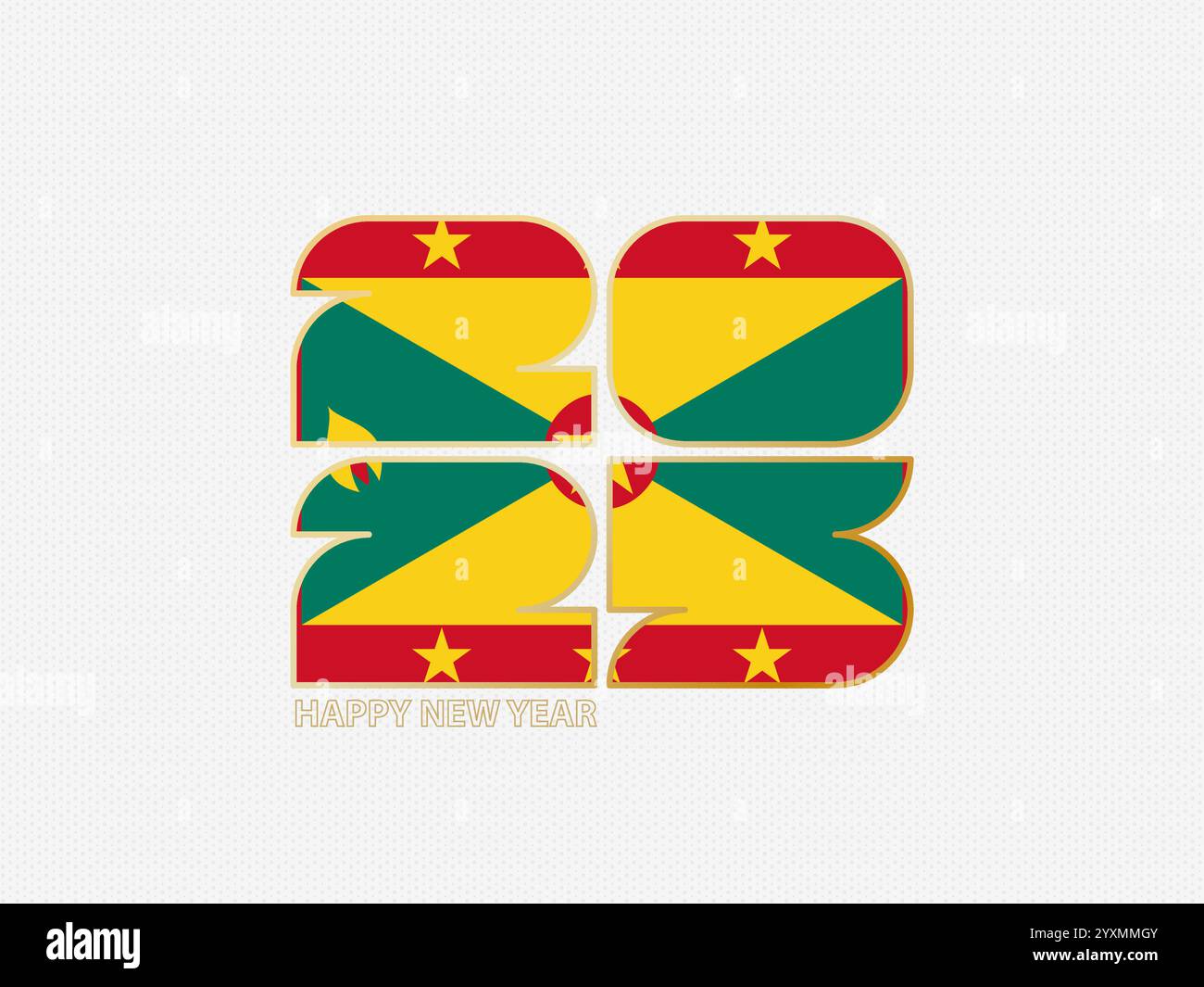 Abstract numbers 2025 with flag of Grenada. Vector illustration Stock Vector Image & Art Alamy