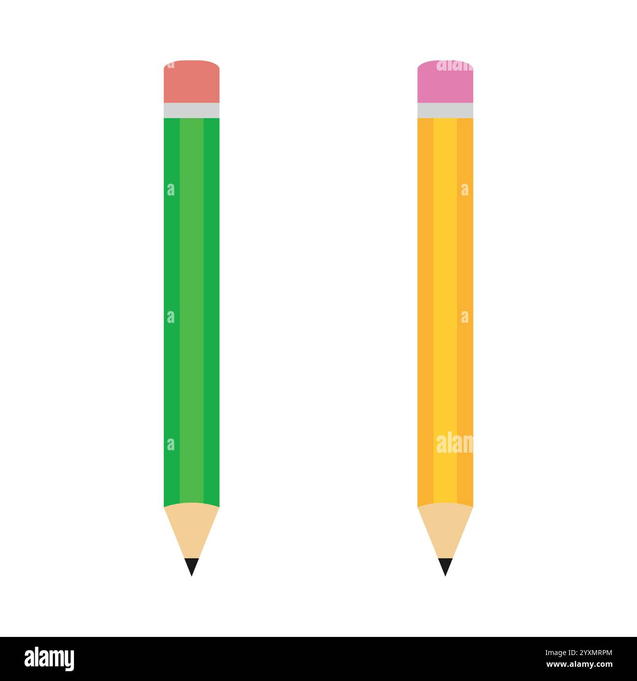 Pencil in a realistic style for various web sites. Stock Vector