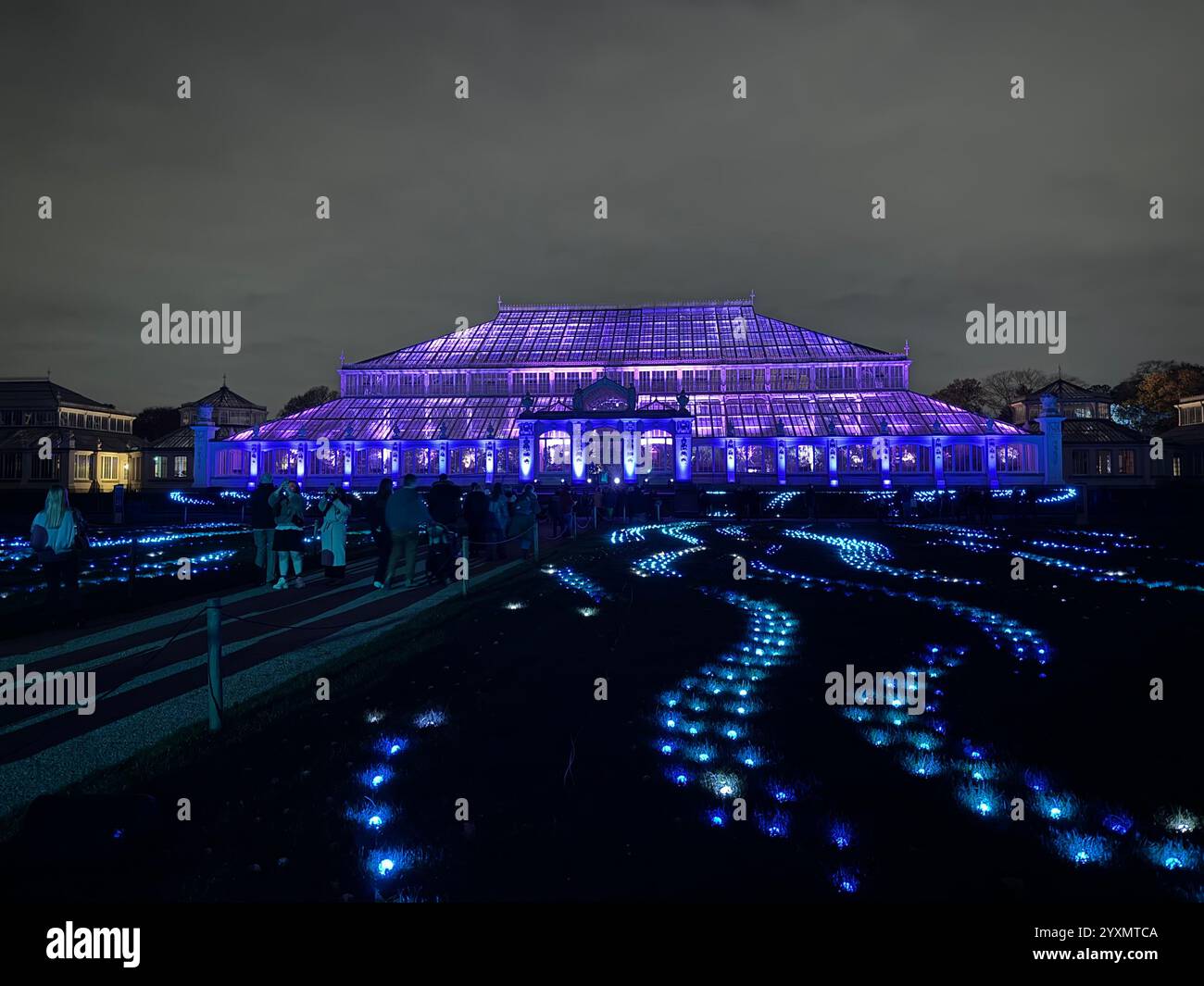 Christmas Lights In Kew Gardens London UK Stock Photo Alamy christmas-lights-in-kew-gardens-london-uk-stock-photo-alamy