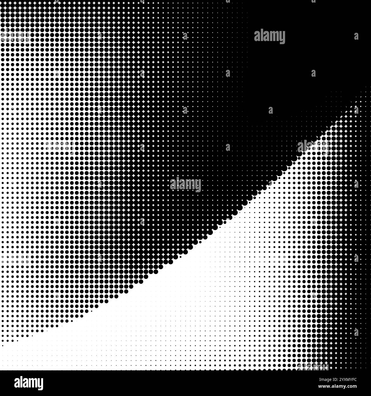 Black and white halftone pattern. Vector illustration Stock Vector ...