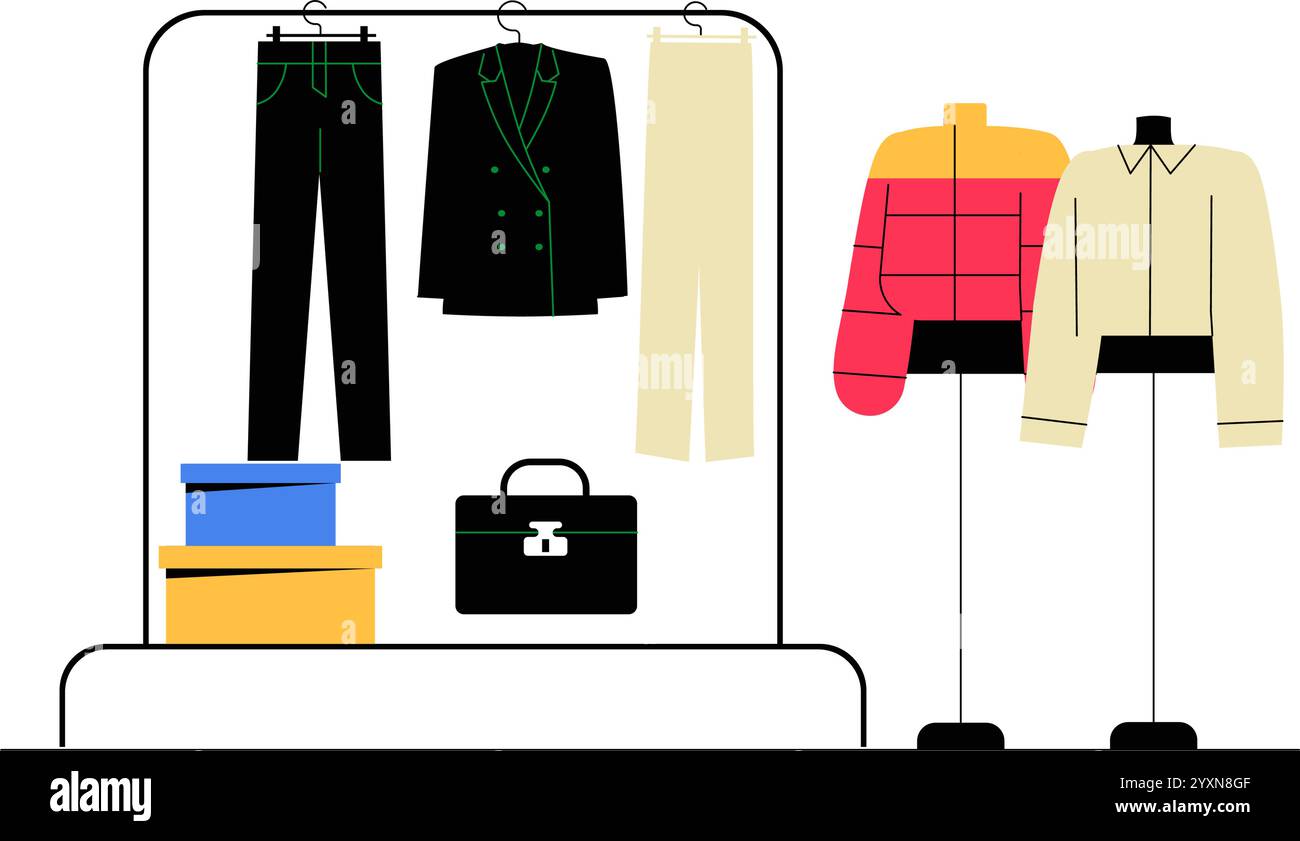 Organized retail display Stock Vector Images - Alamy