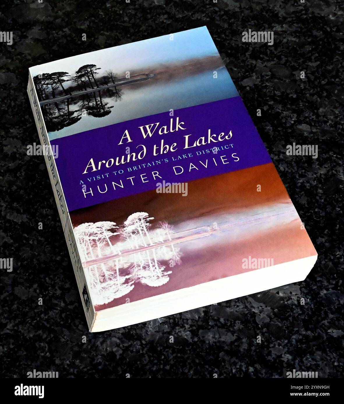 Book cover. A Walk Around the Lakes. A Visit to Britain's Lake District by Hunter Davies. Stock Photo