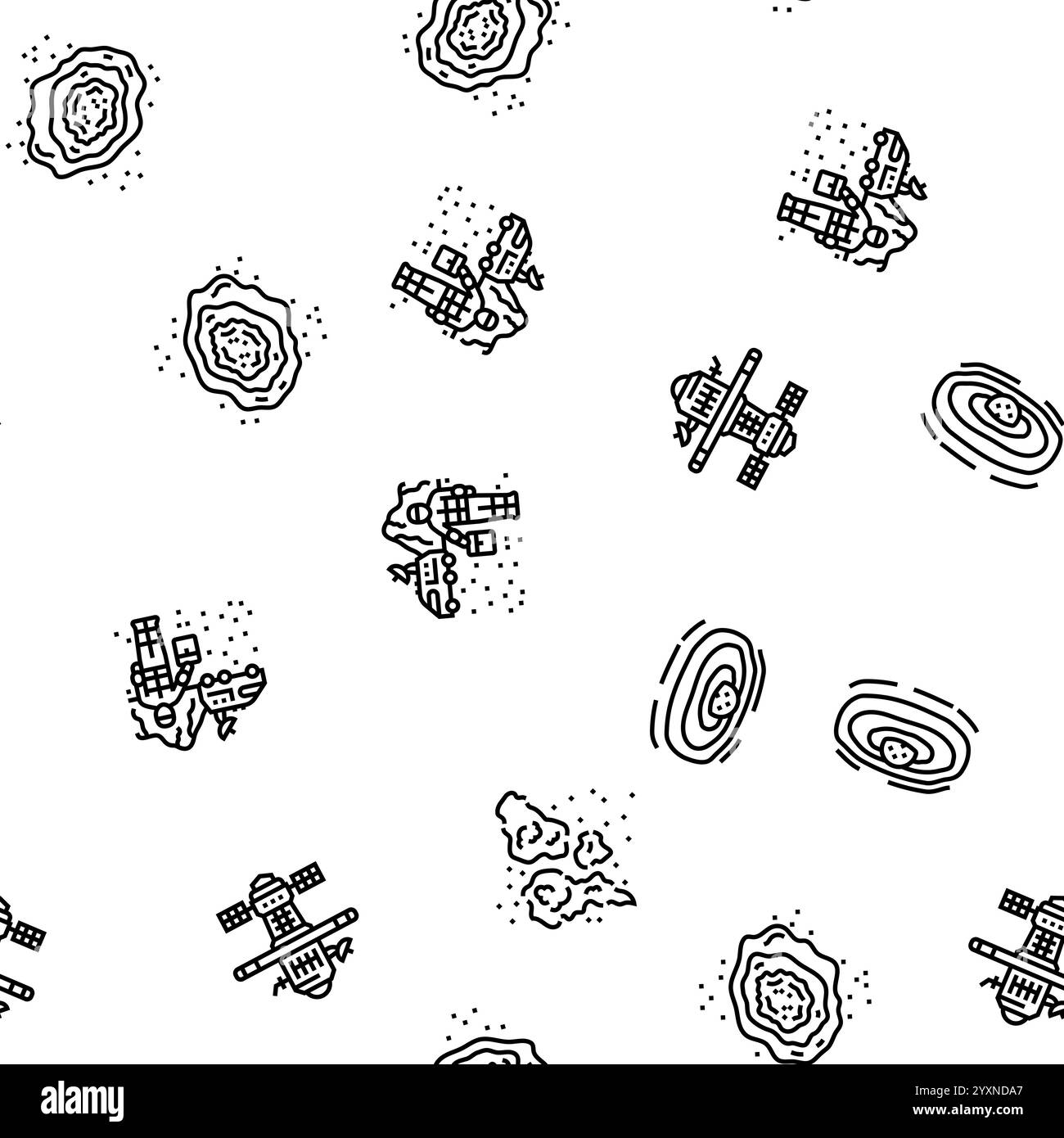Planet Vector Pattern space exploration planet seamless pattern vector Stock Vector Image ...