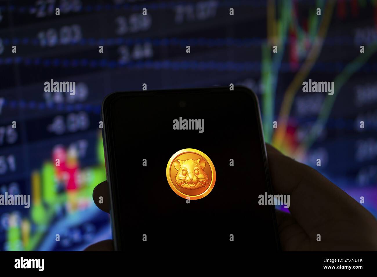 Hamster Kombat telegram bot on smartphone screen. Hamster Kombat is a viral  Telegram based crypto game for earn HMSTR tokens by managing a virtual cry  Stock Photo - Alamy