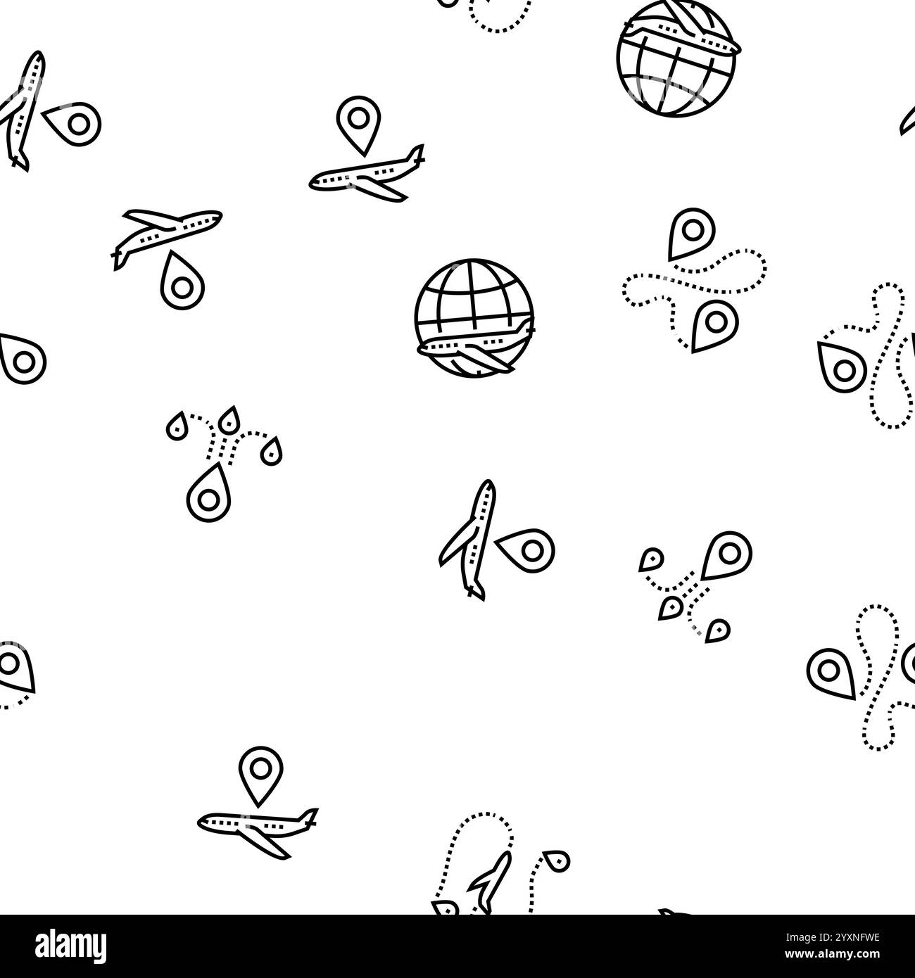 location pin map point seamless pattern vector Stock Vector Image & Art ...