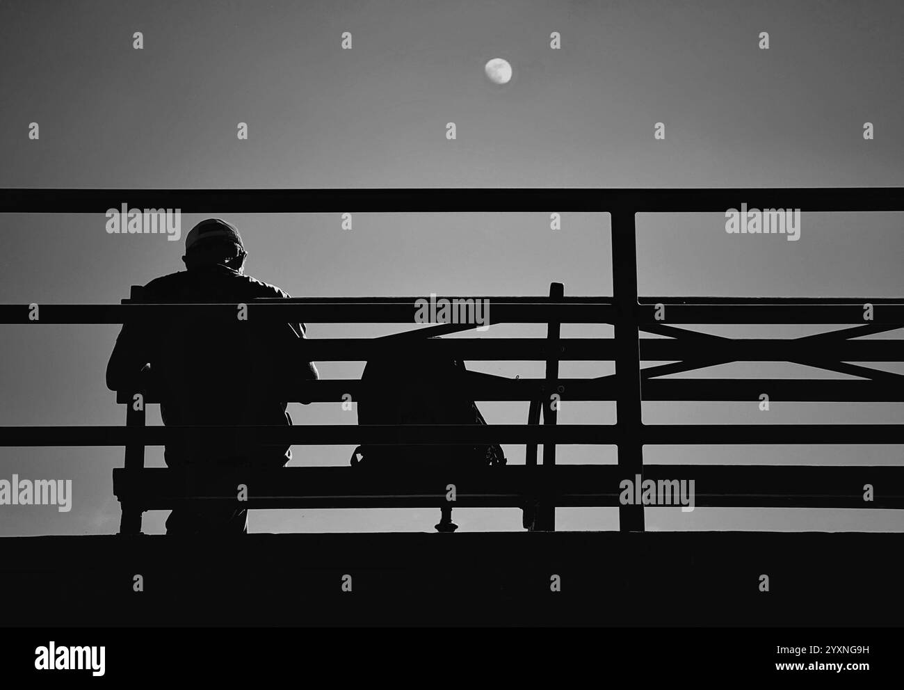Sitting alone on a bench - Smartphone Captured Stock Image