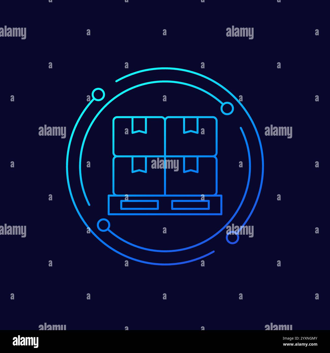 pallet icon in linear design Stock Vector Image & Art - Alamy