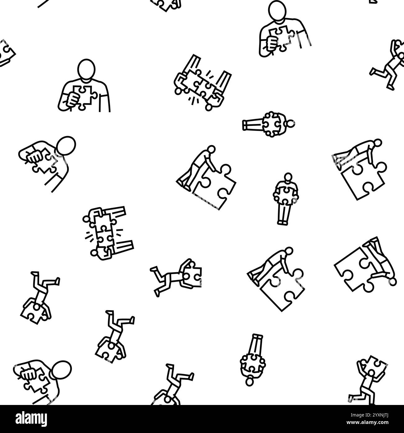 Seamless piece puzzle presentation hi-res stock photography and images ...