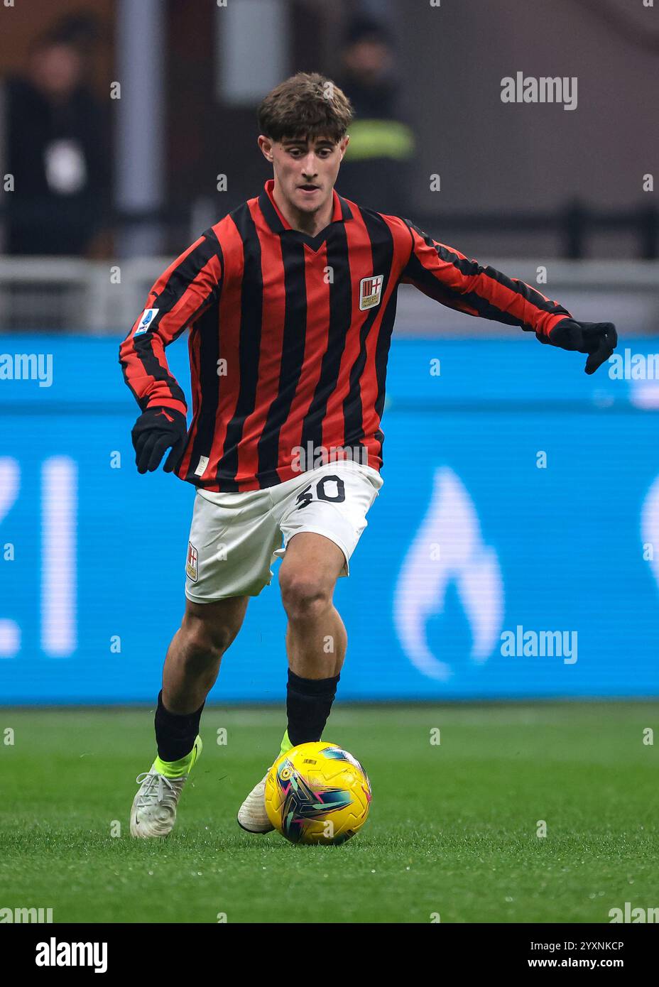 Milan, Italy. 15th Dec, 2024. Mattia Liberali of AC Milan during the Serie A match at Giuseppe Meazza, Milan. Picture credit should read: Jonathan Moscrop/Sportimage Credit: Sportimage Ltd/Alamy Live News Stock Photo