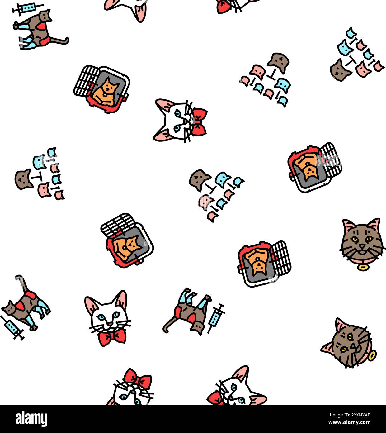 Cat mating not illustration Stock Vector Images - Alamy