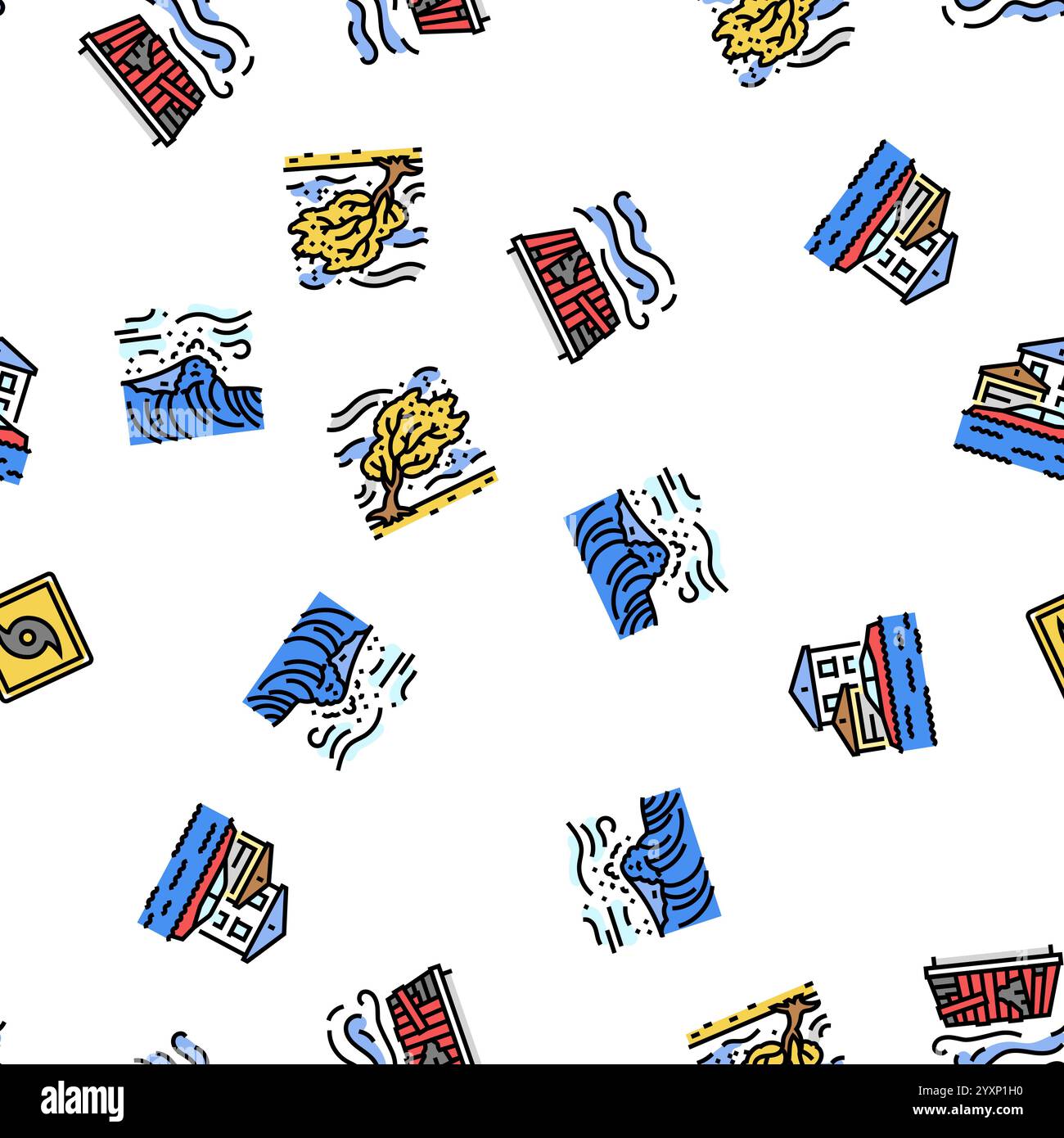 hurricane cyclone storm wind seamless pattern vector Stock Vector Image ...