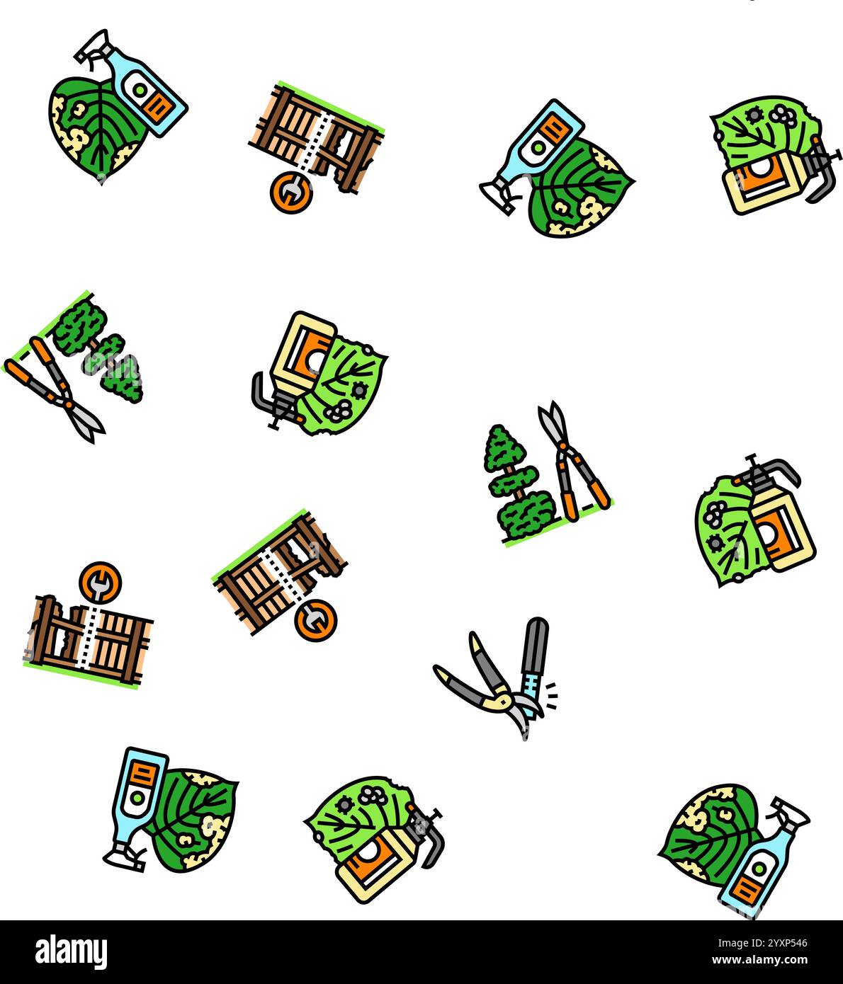 Mowing pattern garden Stock Vector Images - Alamy