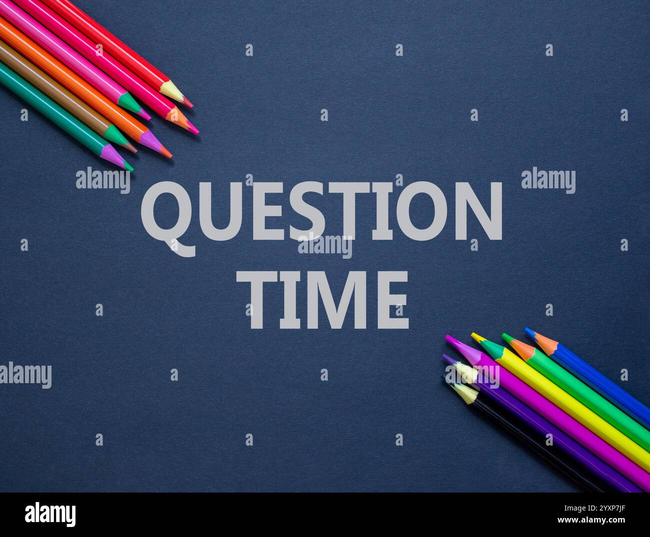 Question time symbol. Concept words Question time on beautiful black ...