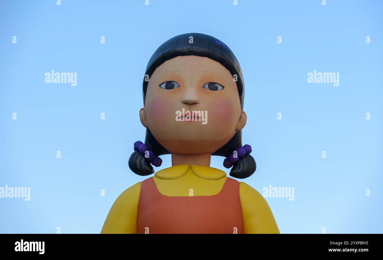 A 7-meter-tall statue of Younghee, the iconic doll from the Netflix ...