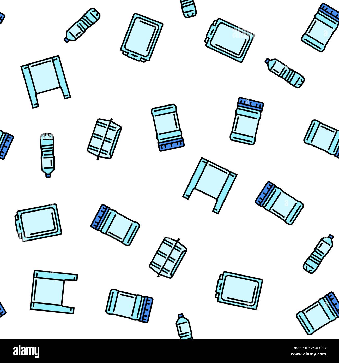 Sachet packaging pattern Stock Vector Images - Alamy