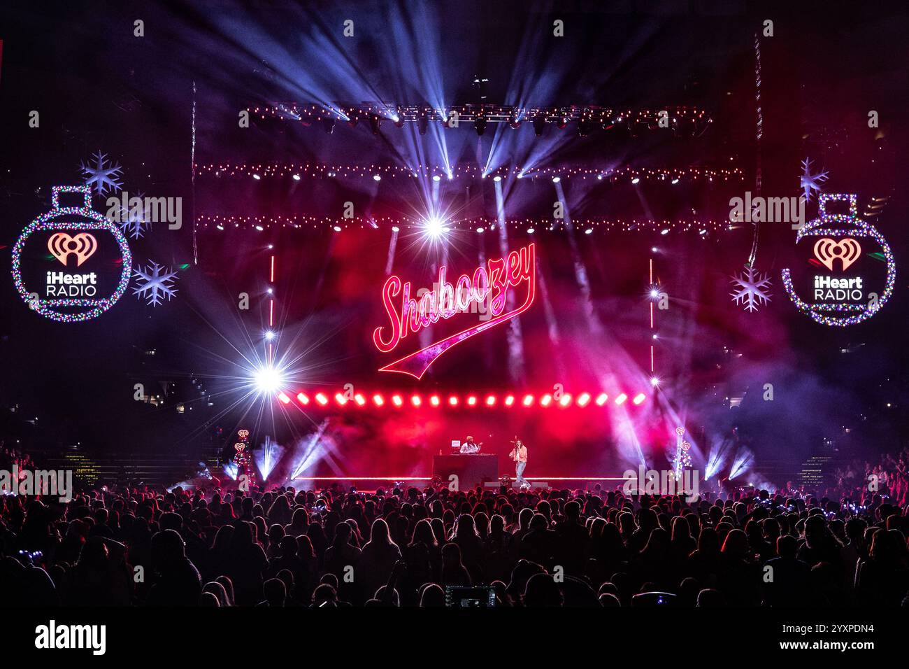 Shaboozey performs onstage during iHeartRadio Q102's Jingle Ball 2024