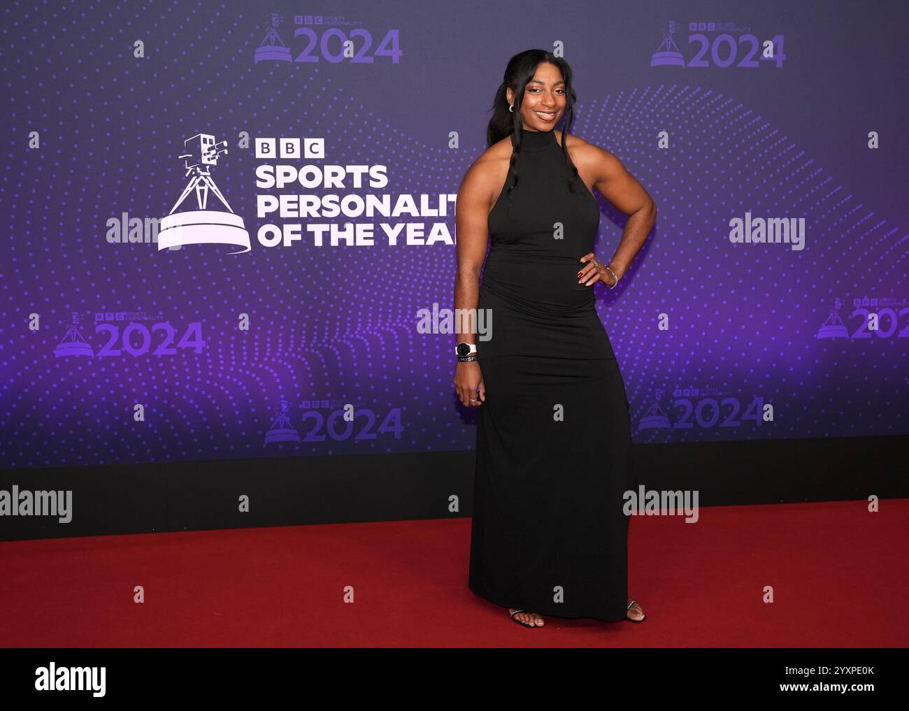 Kadeena Cox arriving for the 2024 BBC Sports Personality of the Year