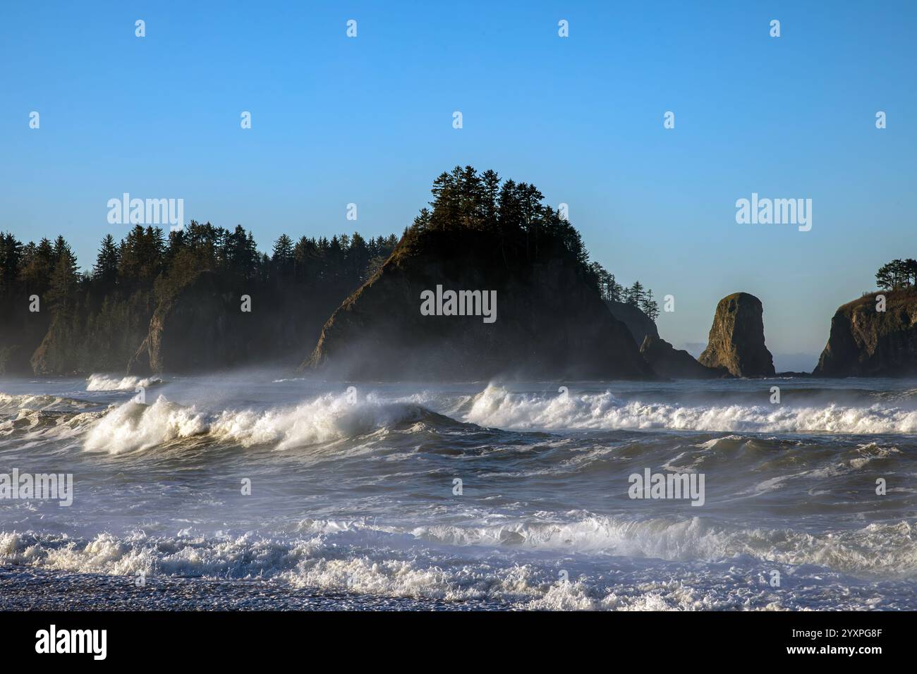Riatloo Rocks Tree capped islands hi-res stock photography and images - Alamy