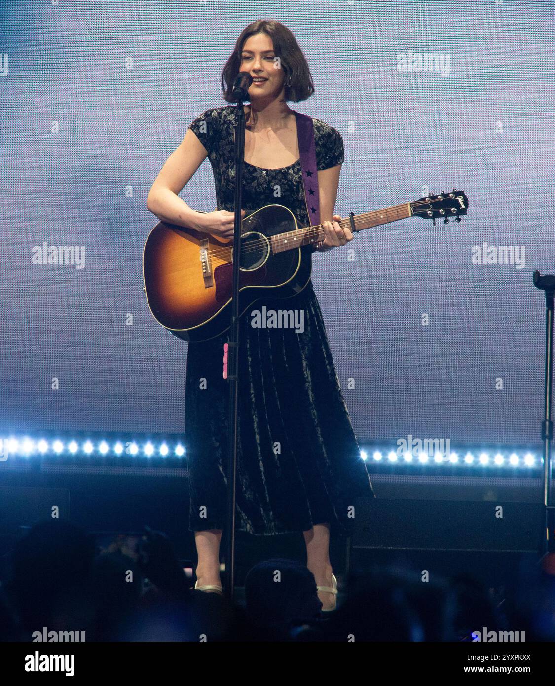 Gracie Abrams performs at Q102's iHeartRadio Jingle Ball on Monday, Dec